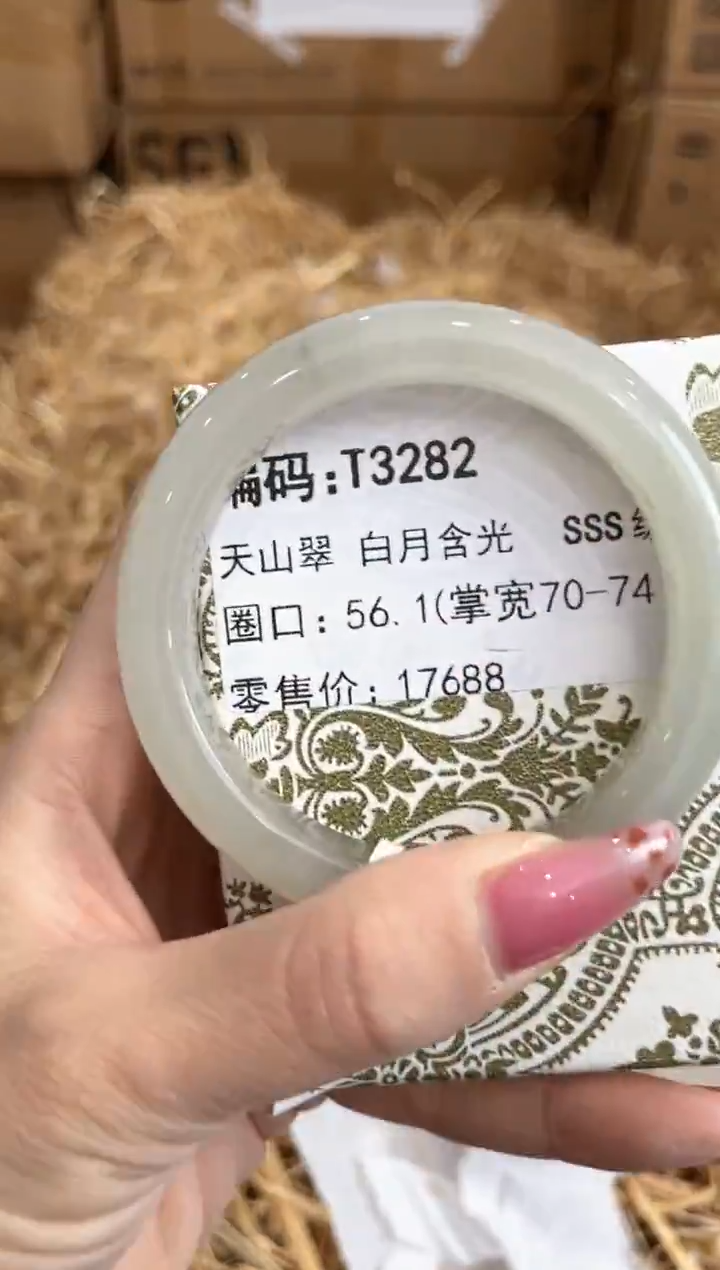 未镶嵌手镯石英质玉T3282