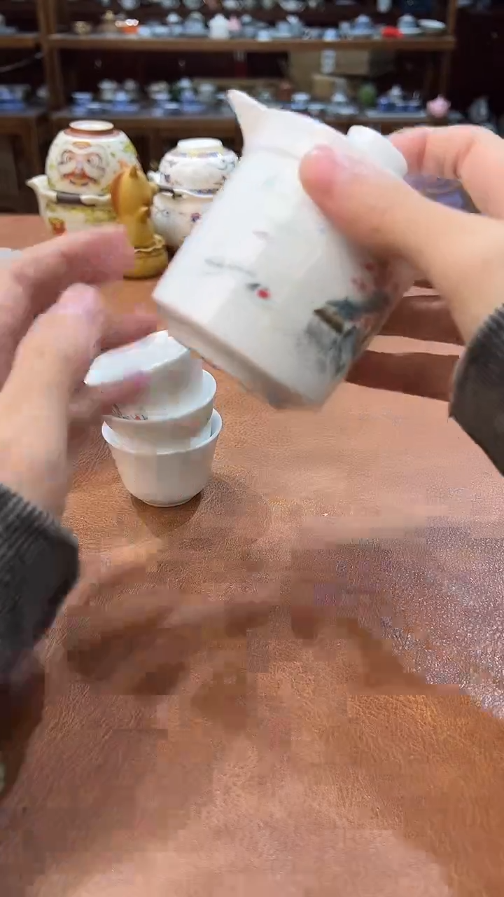 真的很便宜会开片的旅行茶具