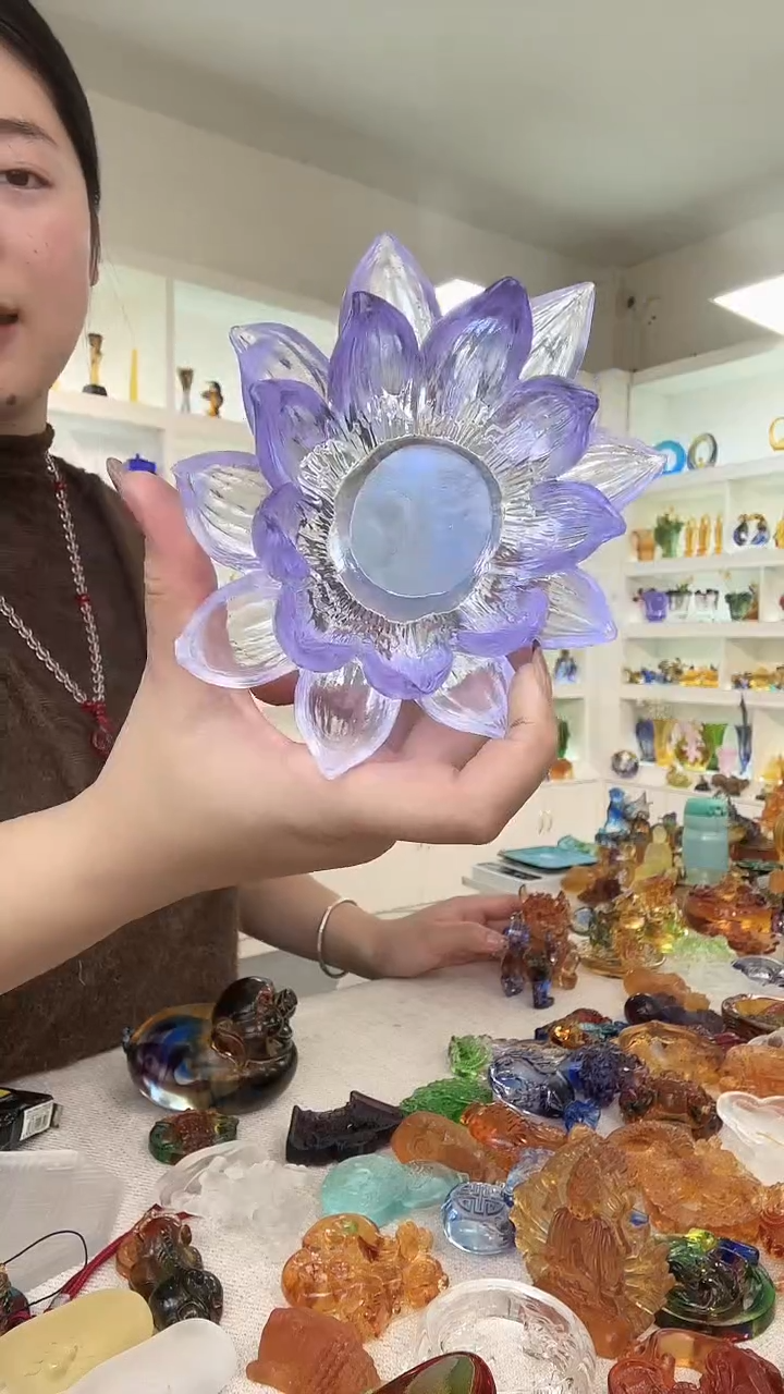 手工艺品琉璃莲花
