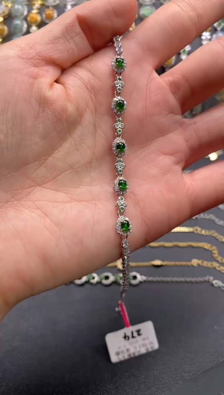 【闪购商品】翡翠戒指银S925镶嵌111111-1