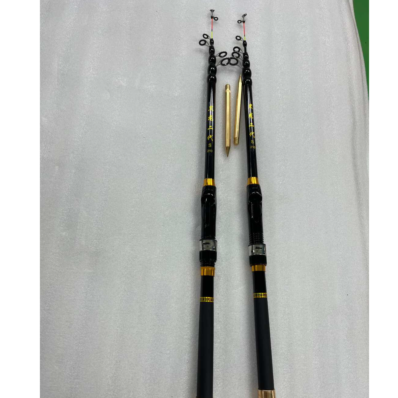 【 2开播专用】2.1米  黑龙伸缩软尾岸筏小叽竿