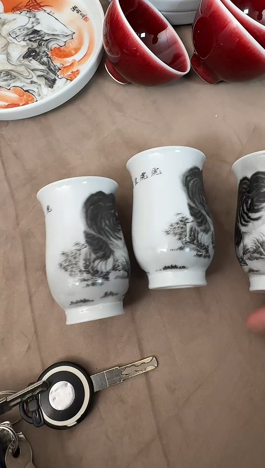 闻香杯老虎墨彩1个