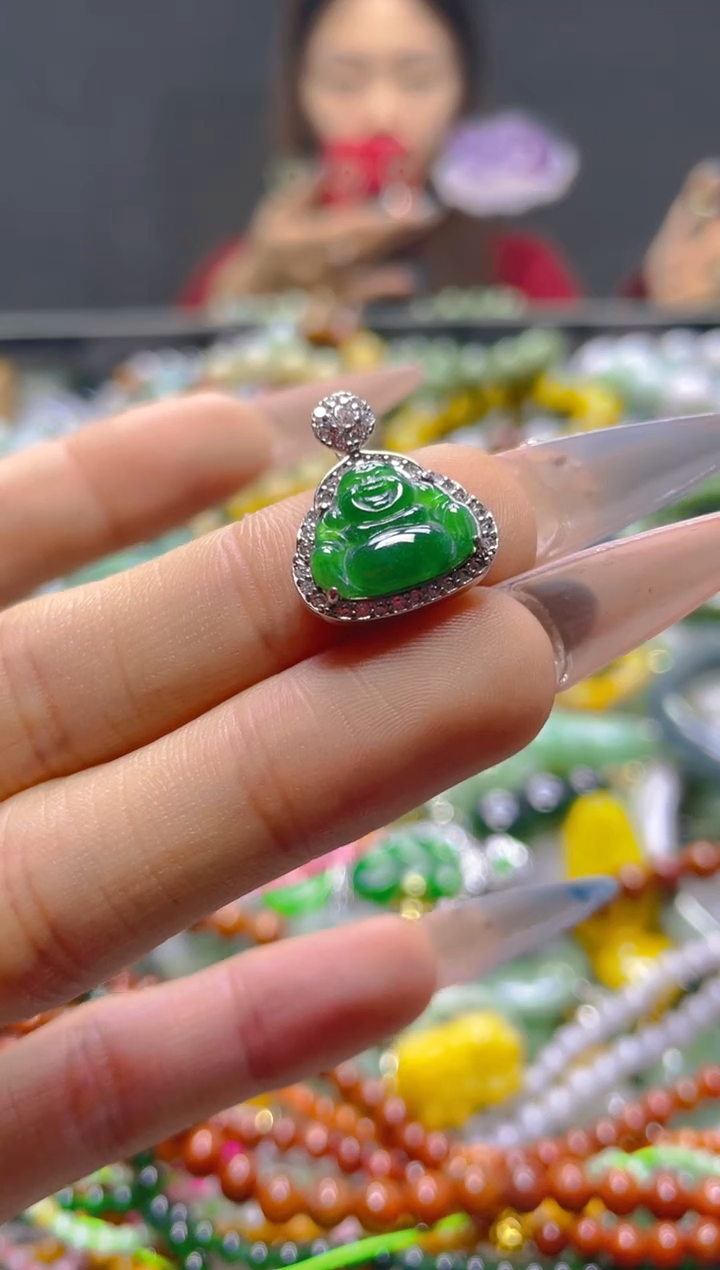 颈饰未镶嵌翡翠/K/翡翠A货，一件也是批发价