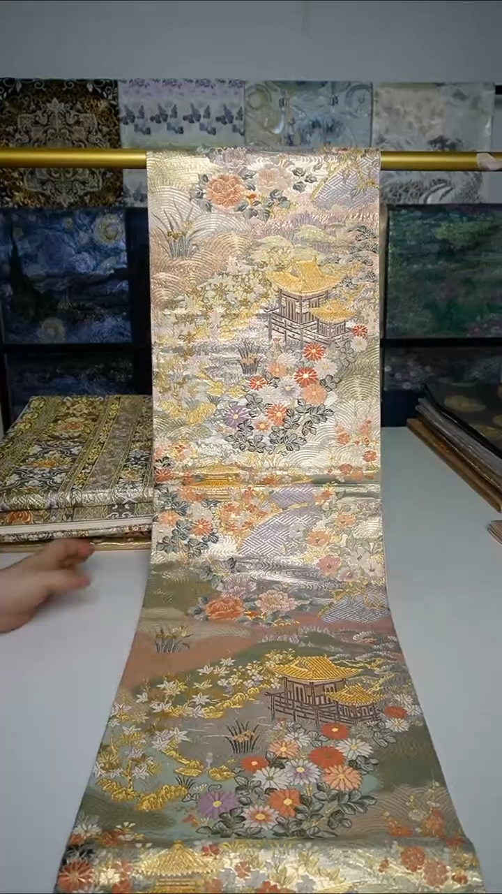 织绣织锦27风景花卉本金箔