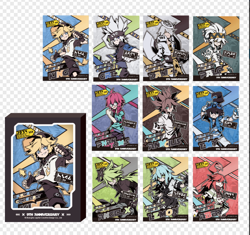 【代拆】凹凸世界九周年公式服系列明信片套组-AB组