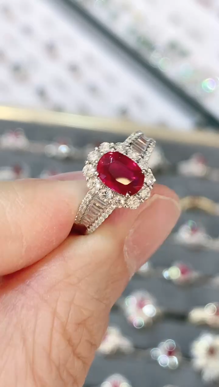 【闪购商品】红宝石戒指18K金镶嵌1.0ct/展会专属价