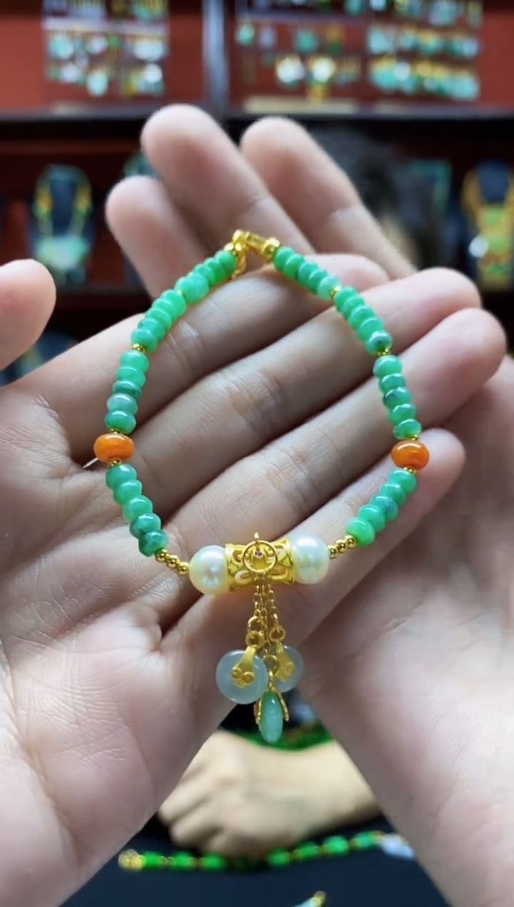 颈饰未镶嵌翡翠翡翠手链