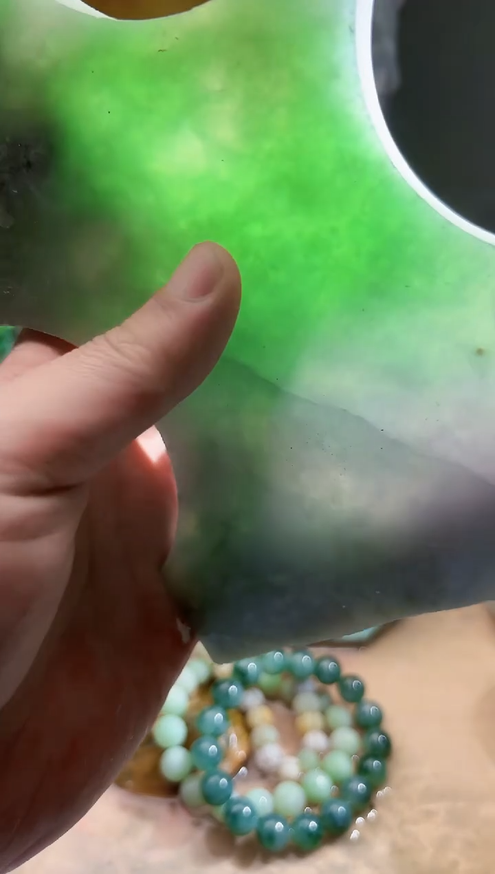 未镶嵌挂件翡翠A货张麦9524