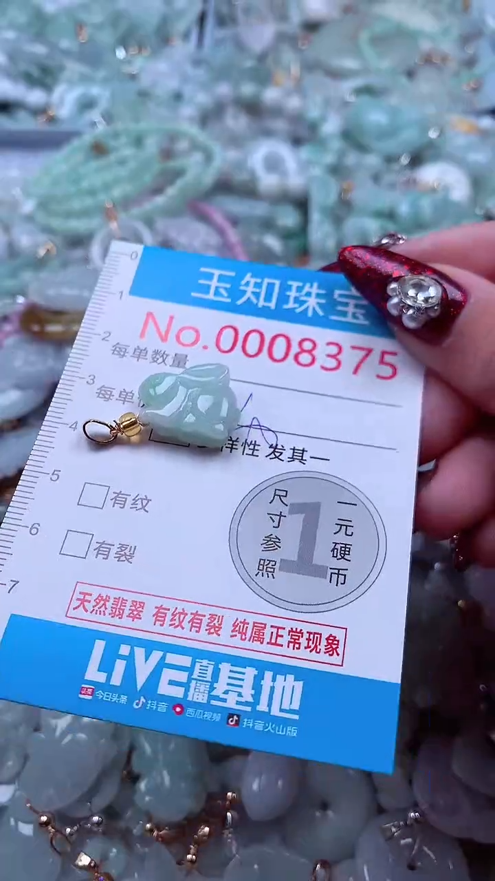 吊坠(不含链)未镶嵌翡翠8375