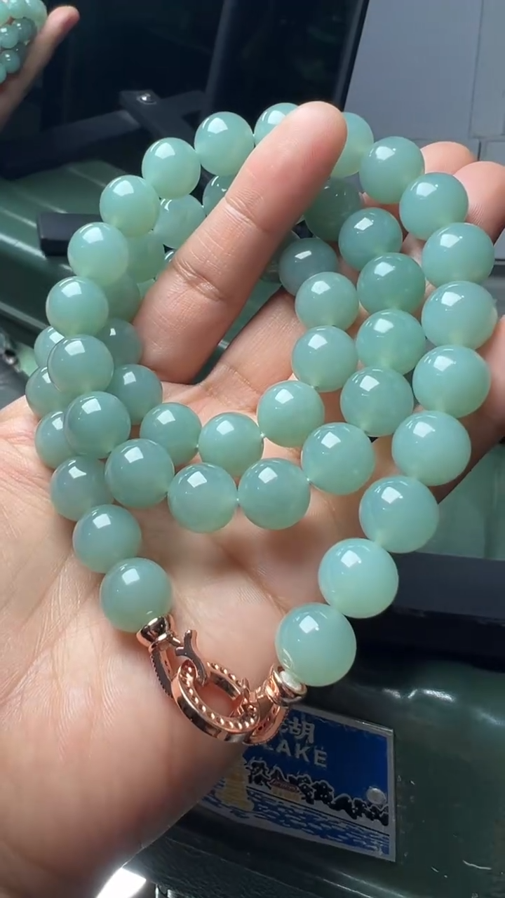 未镶嵌手串翡翠永****」缅甸翡翠A货卡12.3左右