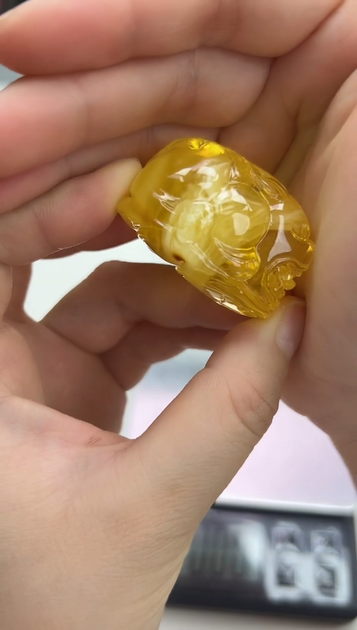 裸石琥珀未镶嵌琥珀蜜蜡吊坠