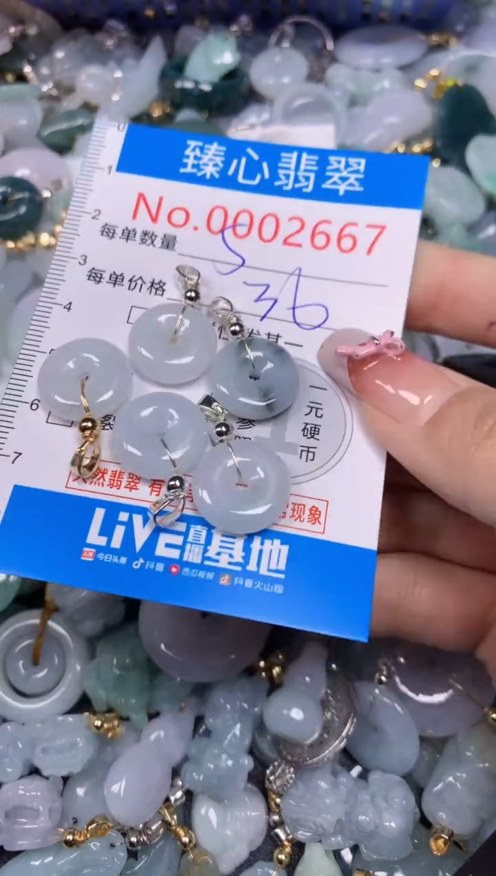 【闪购商品】翡翠颈饰未镶嵌含绳0002667