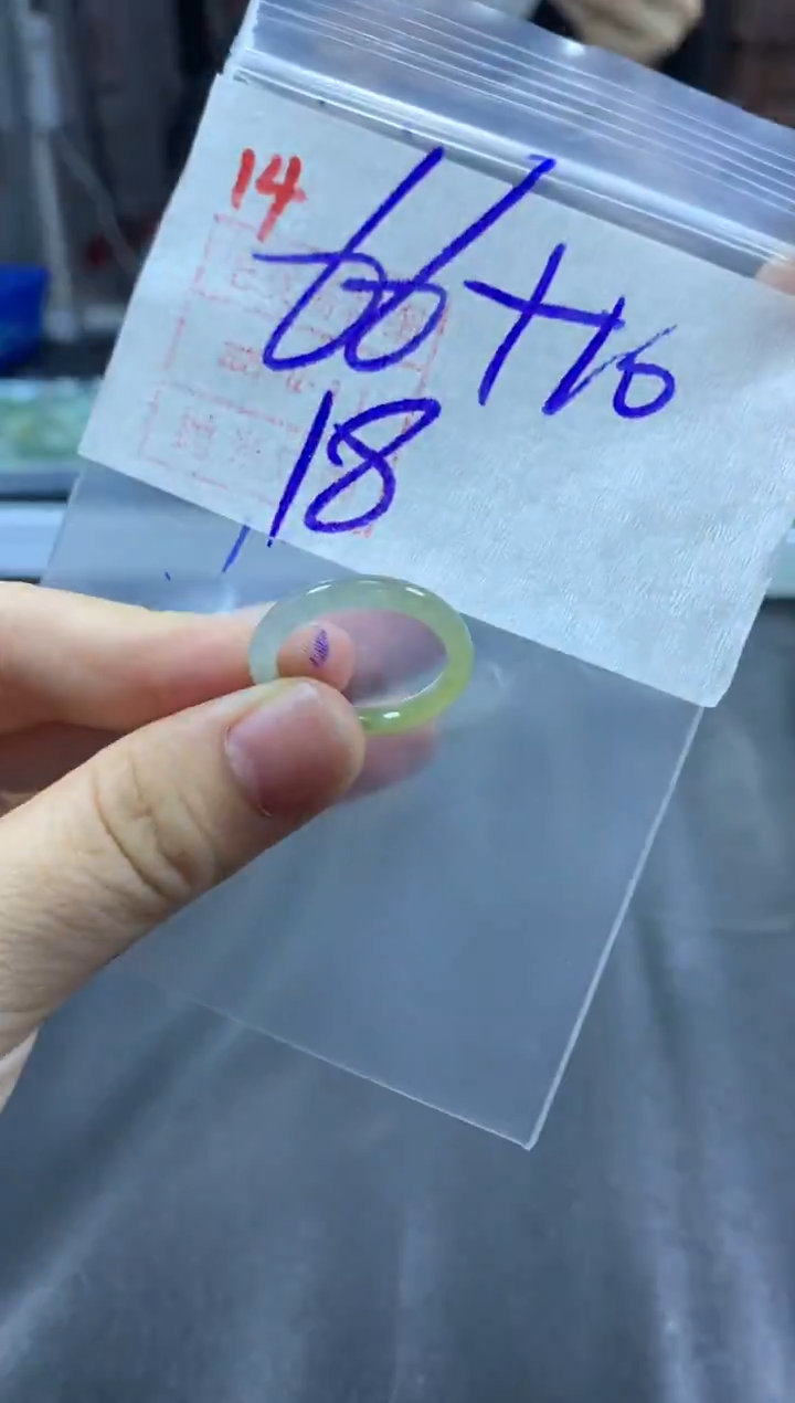 未镶嵌定制翡翠戒圈18#76毛货需精细抛光