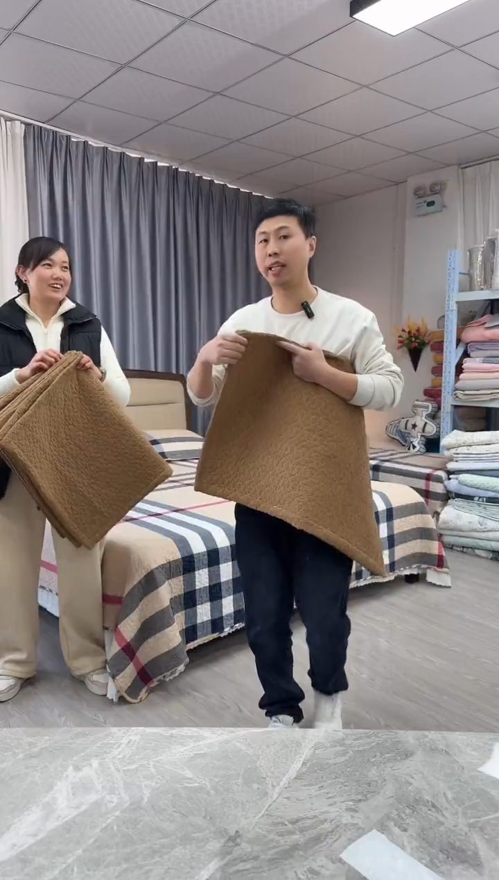 棉48cm*74cm 贡缎磨毛枕套（咖色）