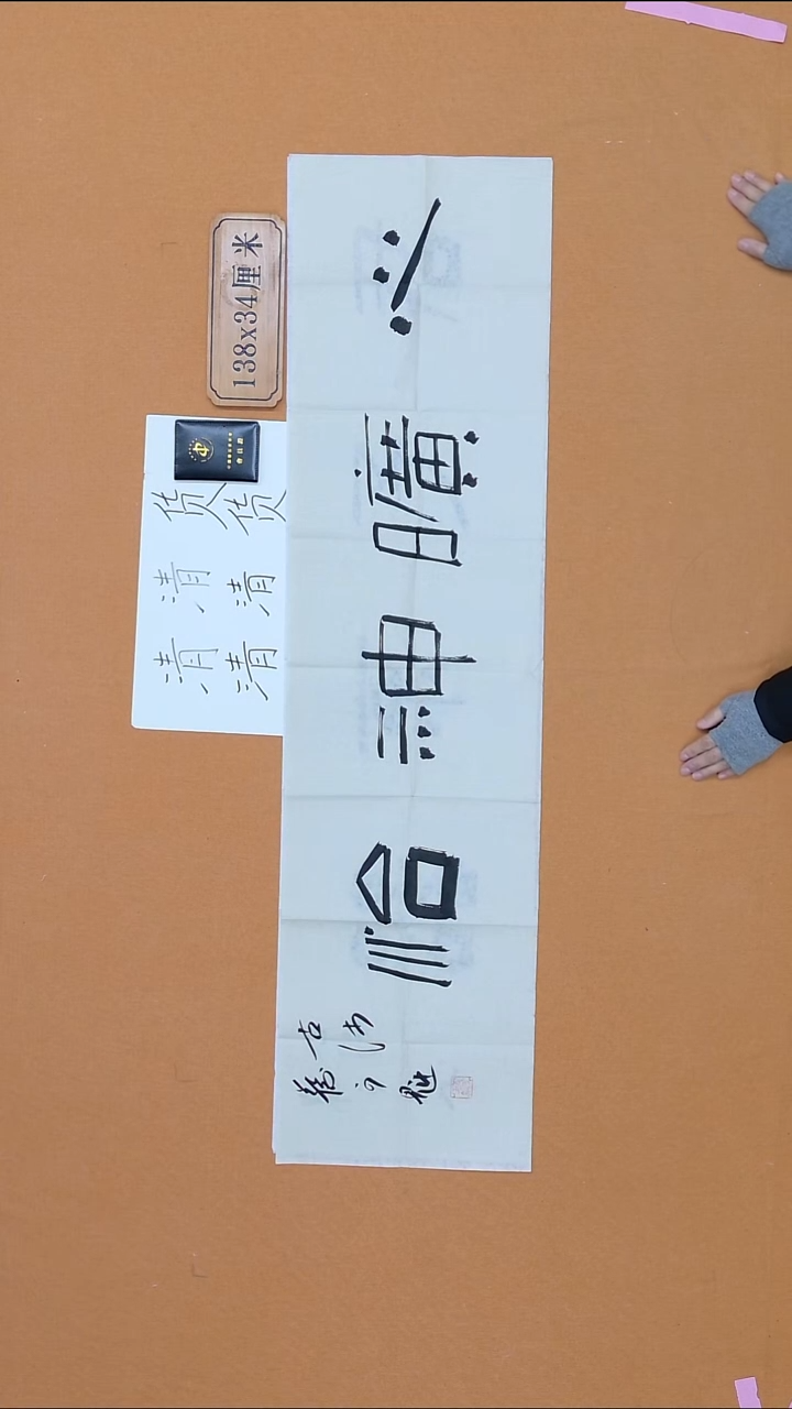 书法蔡可魁 江苏沛县 34*138 四平尺 