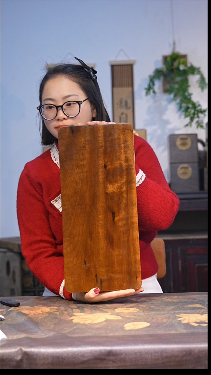 金丝楠小叶桢楠阴沉料茶盘  长44宽20厚3.5 【11】