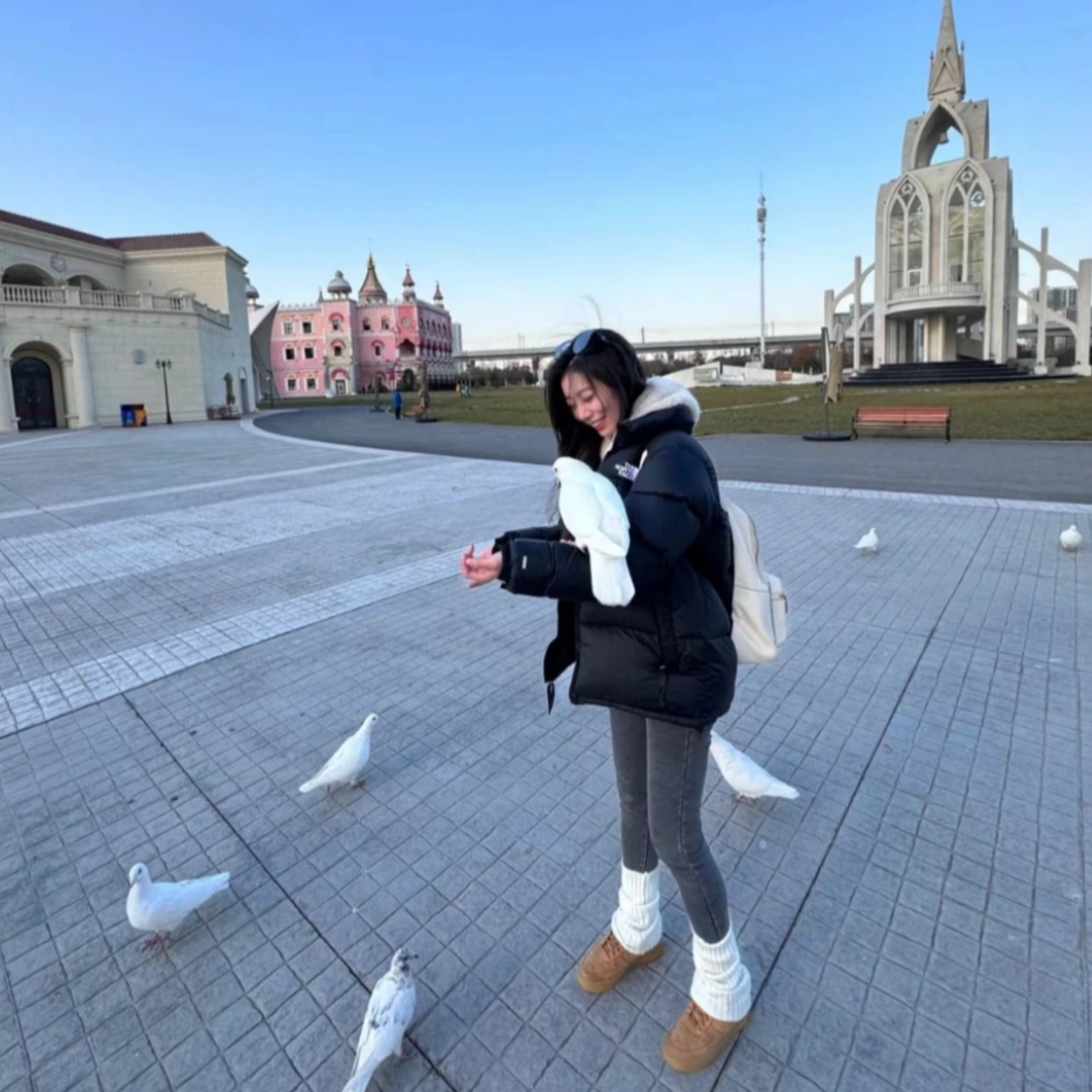 96美版秋冬男女同款休闲运动服羽绒