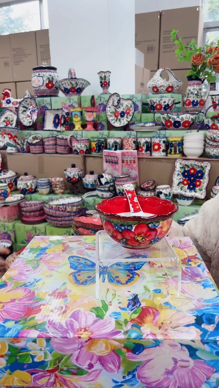 4碗4勺-琉璃红碗+半夏汤勺