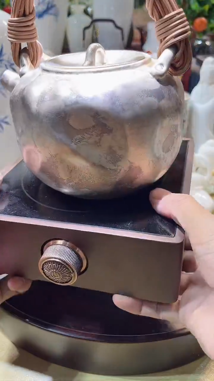 瓷片德艺茶器直播间@@提梁壶1升  氧化+电陶炉