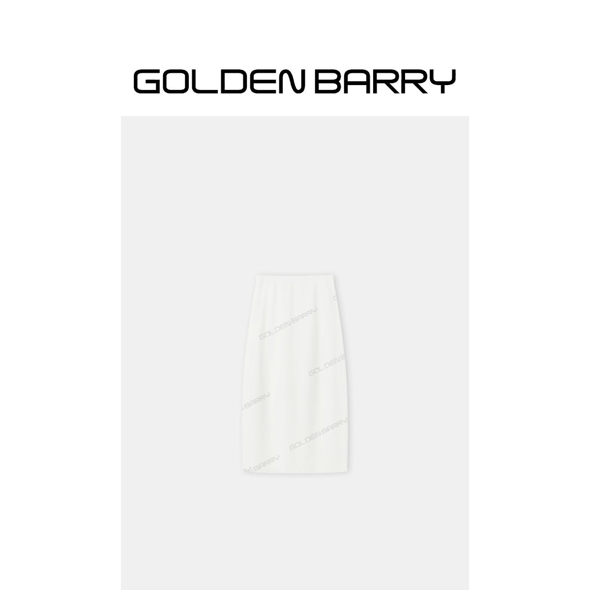 GOLDENBARRY｢柔汐｣纯色简约休闲高腰气球半裙316012