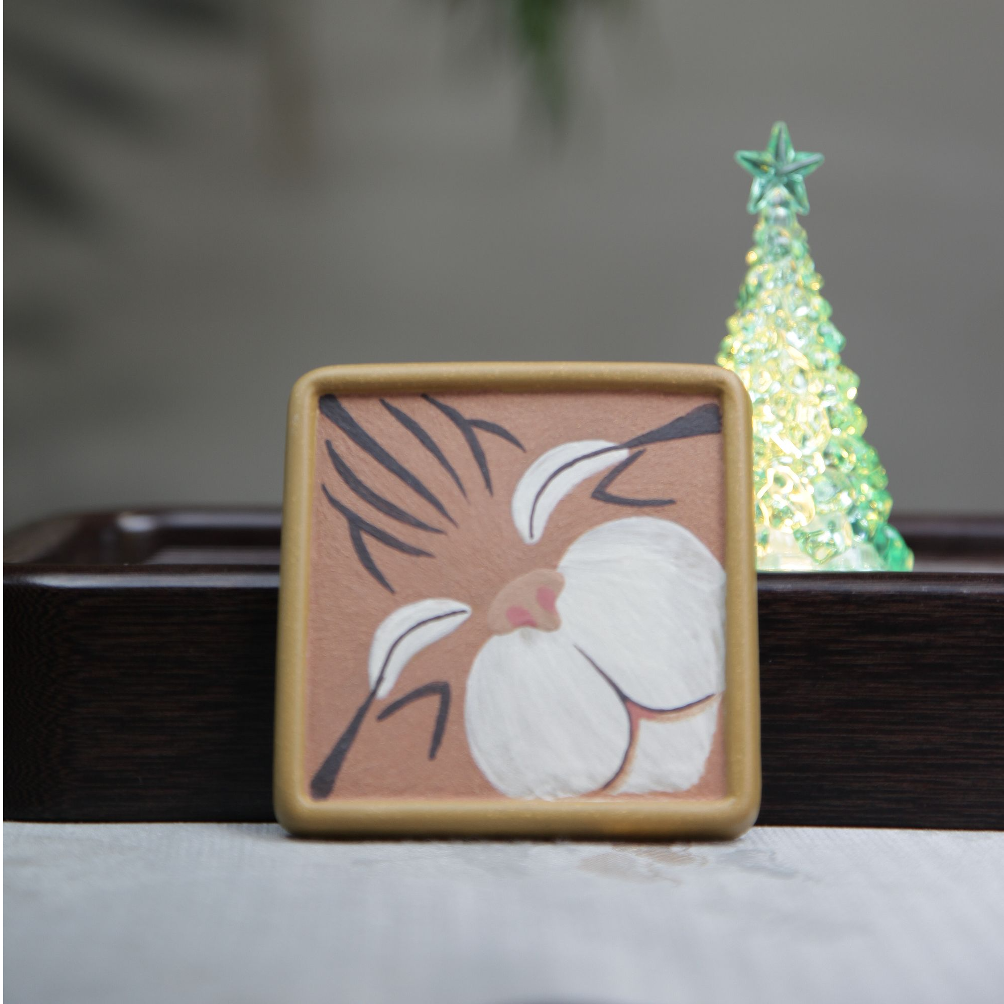 赏砂 |卡通小老虎杯垫 