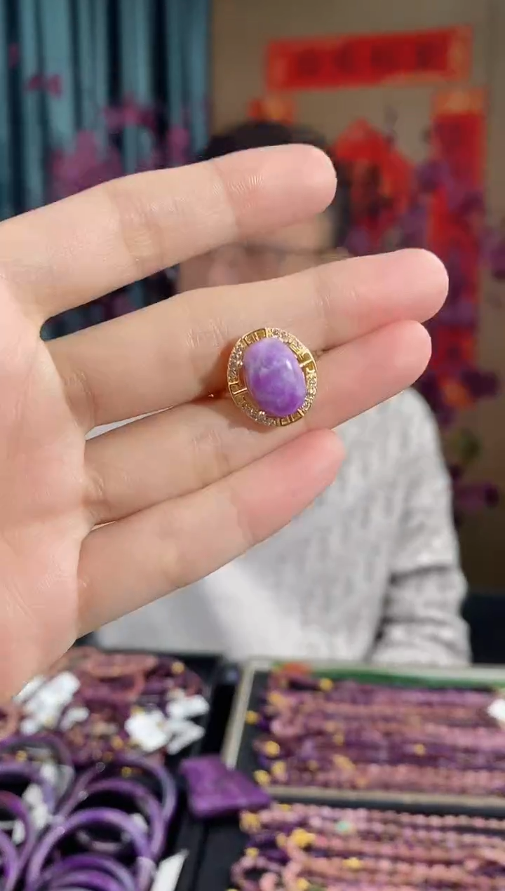 【闪购商品】苏纪石（舒俱来）戒指银S925镶嵌879