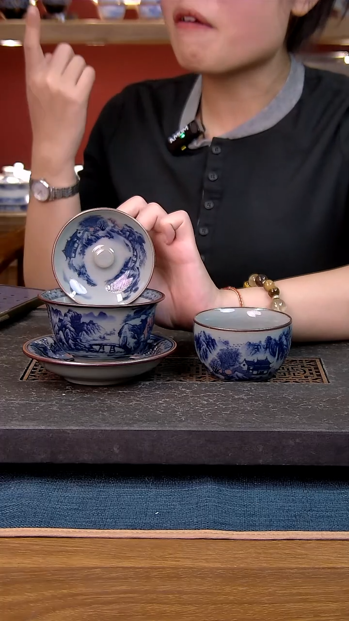 简装家用款2件套 老陶泥开片纹陶瓷茶具