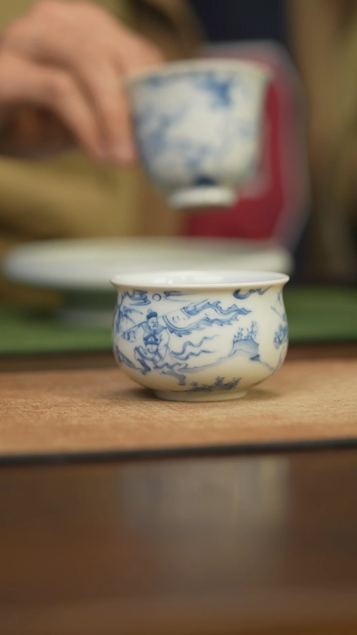 【闪购商品】杯柴窑青花破价 福利