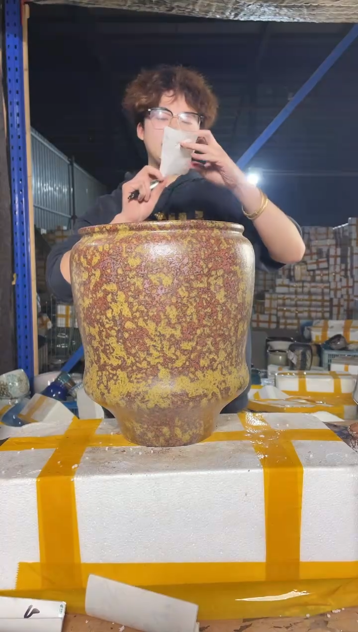 紫砂花盆宜兴紫砂粗陶花盆23-30