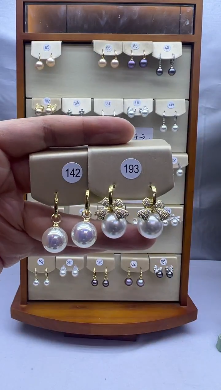 未镶嵌耳饰淡水珍珠142+193