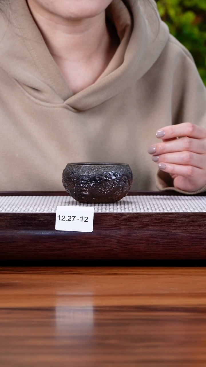 茶壶紫砂R****D12.27-12 柴烧 主人杯