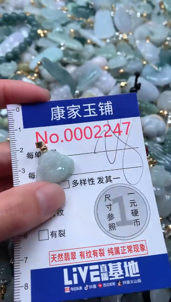 【闪购商品】翡翠吊坠(不含链)未镶嵌2247
