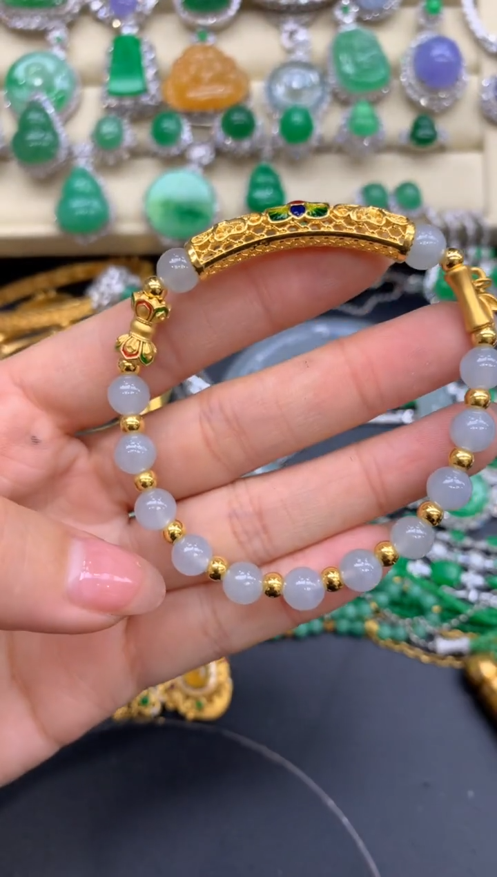 【闪购商品】翡翠手链未镶嵌416-中国好珍宝