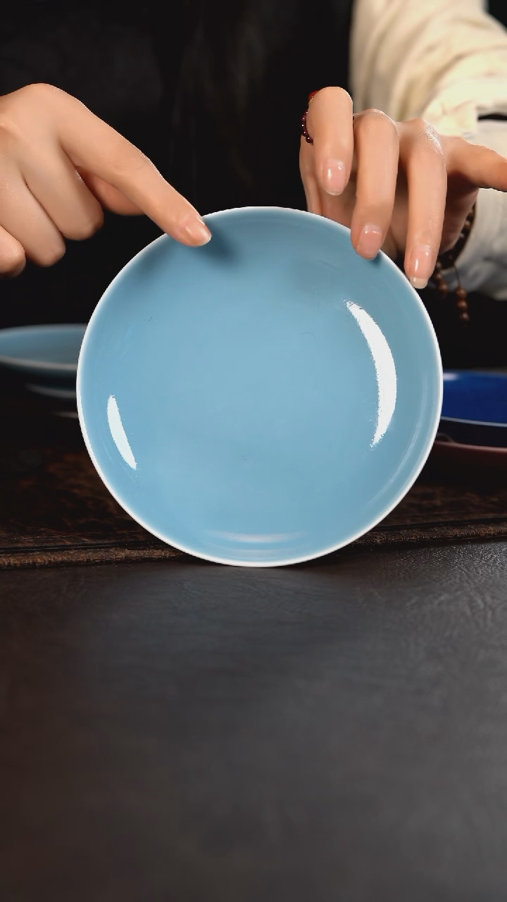 【闪购商品】杯初蓝舍天青纯色大壶承