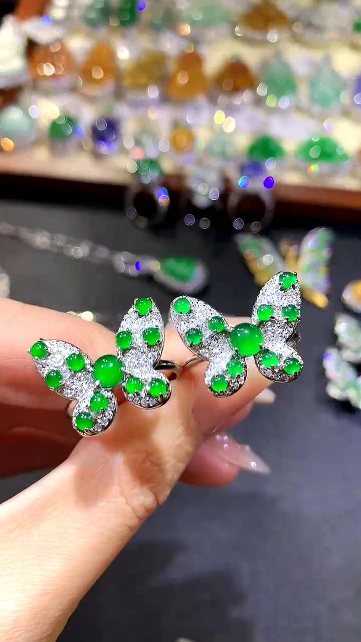 【闪购商品】翡翠戒指银S925镶嵌206-戒指（多样性发货一件