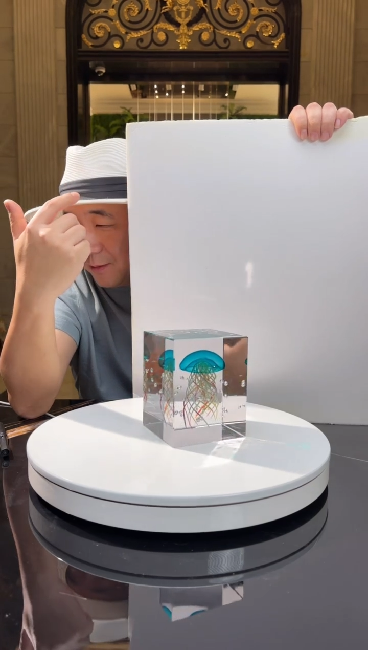 【闪购商品】摆件AJ05040 蓝水母艺术摆件 