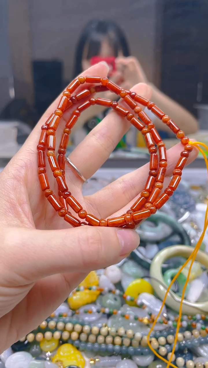 翡翠未镶嵌颈饰3MM/Q/翡翠A货一图一物