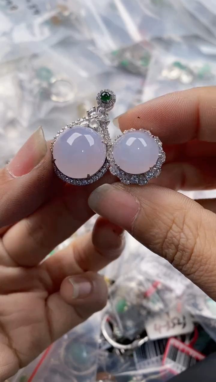 银S925镶嵌戒指翡翠1313---10