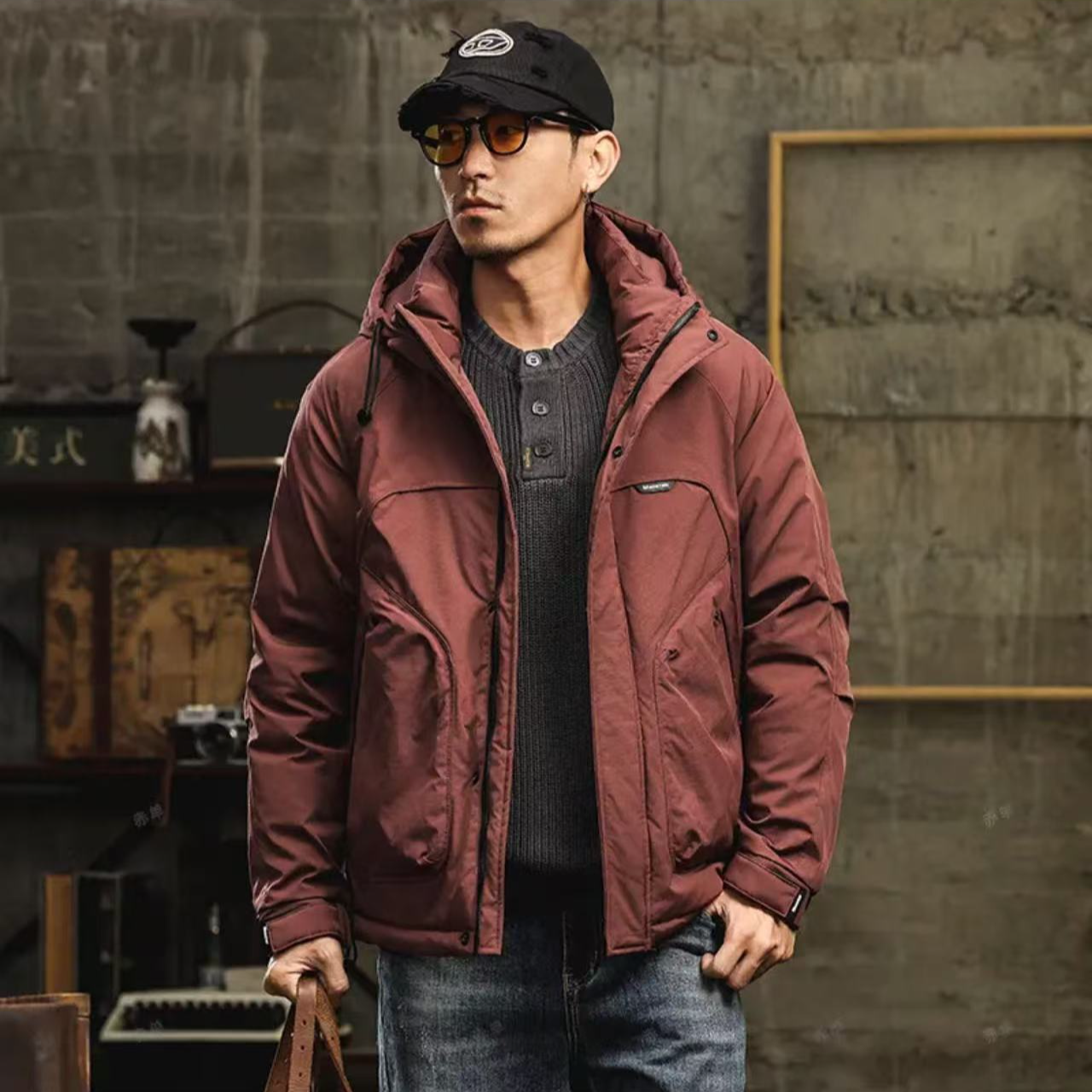 68052*【御寒雪山】2025冬季爆款加厚工装情侣款滑雪服