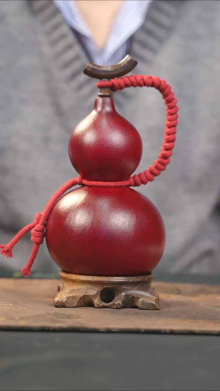 【闪购商品】WX106大漆酒葫芦不包手串及旋转底座