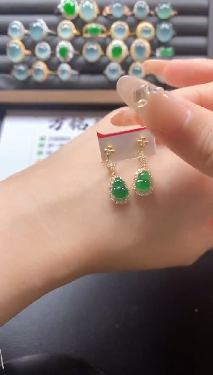 银S925镶嵌戒指翡翠51151