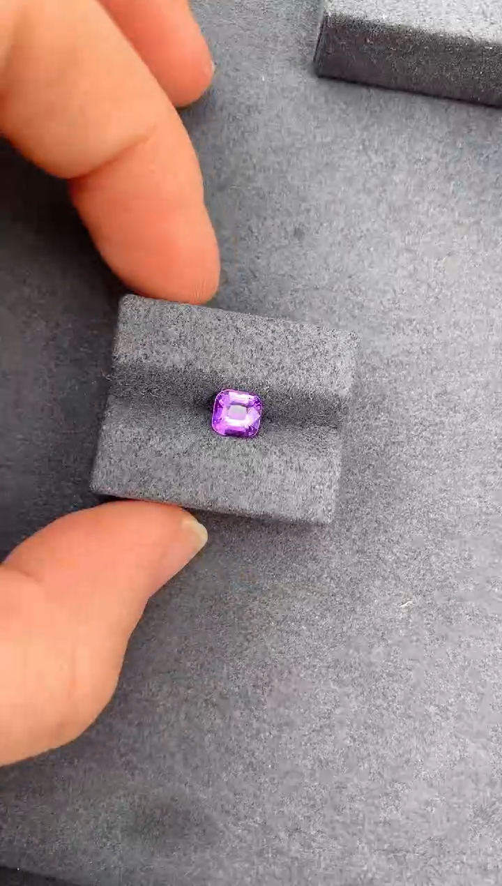 【闪购商品】彩色蓝宝石裸石未镶嵌1.1ct无烧紫蓝宝