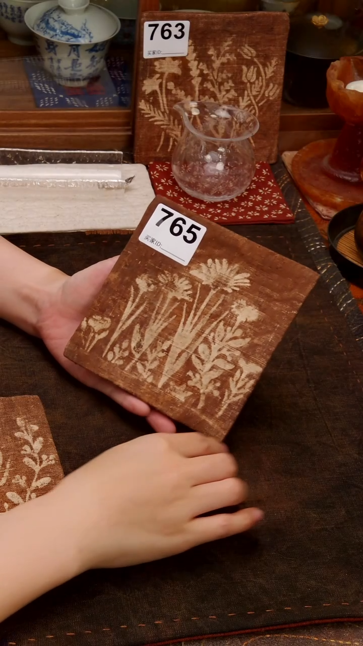 Cici手作刺子绣壶垫杯垫-765