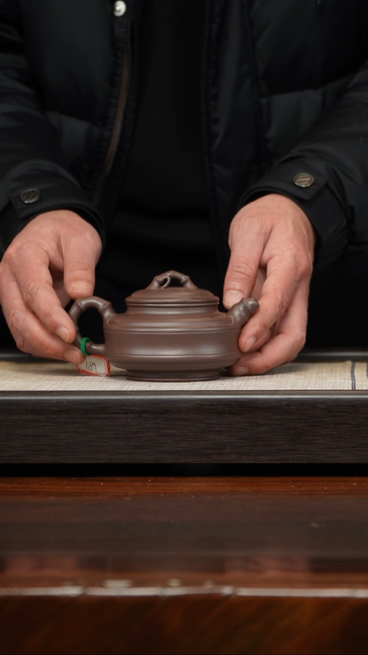 【闪购商品】紫砂茶壶双线竹鼓