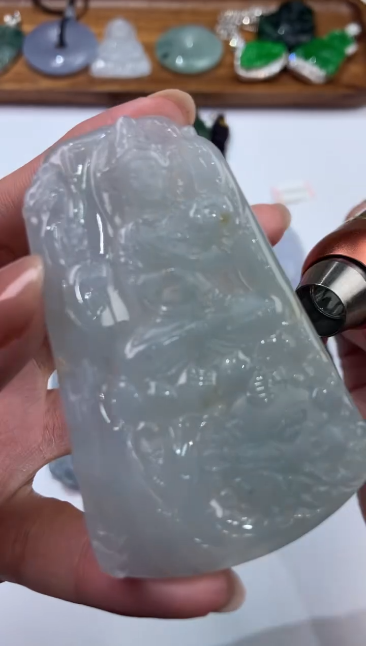 【闪购商品】翡翠未镶嵌颈饰2206186  