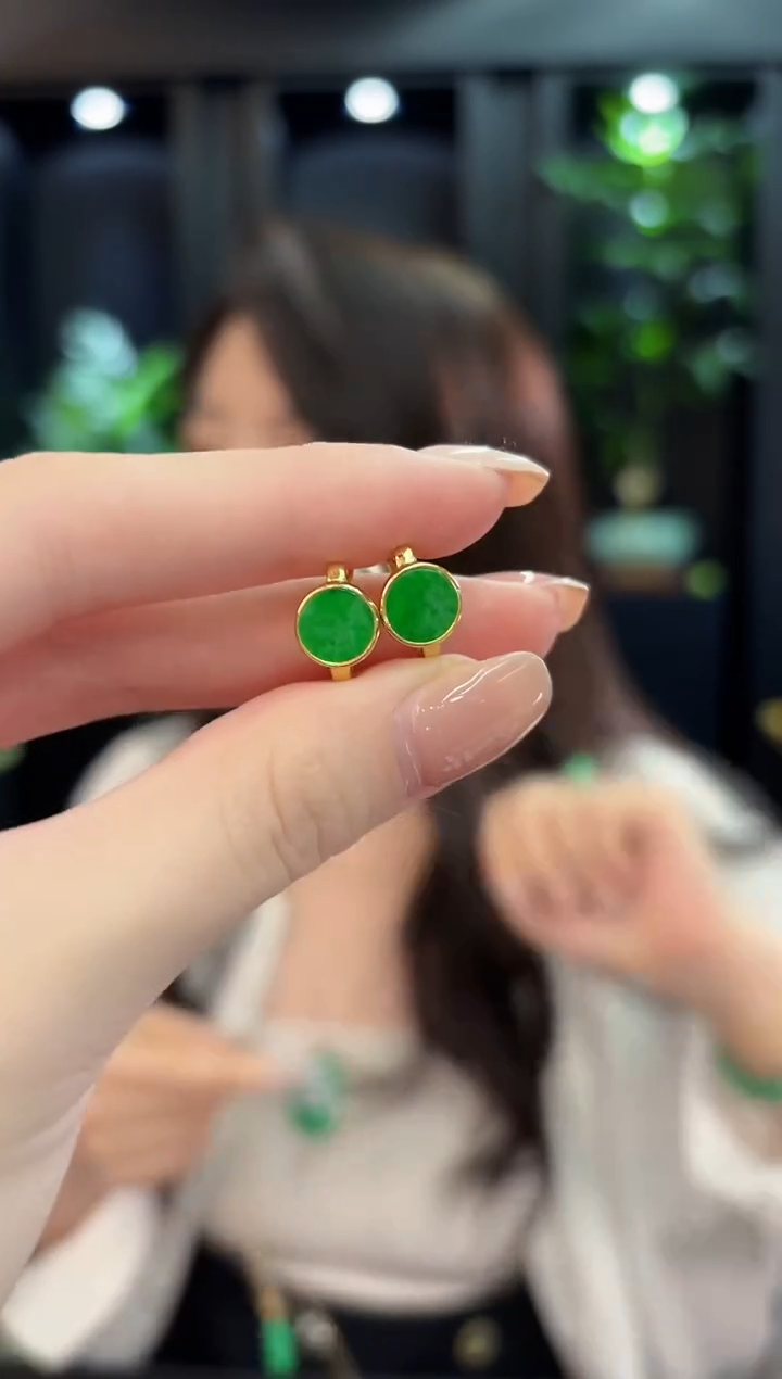 未镶嵌翡翠耳饰缅甸A货/多样性发货/一件