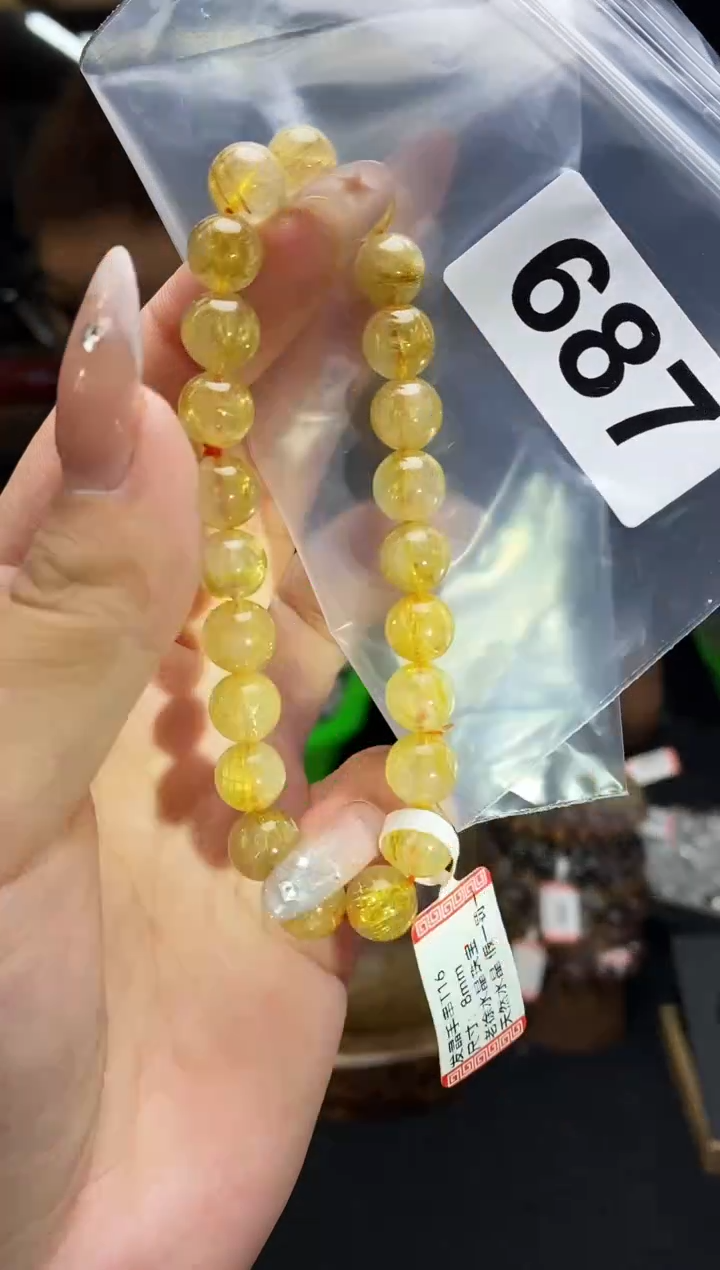 水晶手串未镶嵌手串687