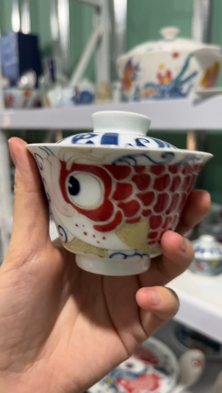 陶瓷昨明景德镇陶瓷：盖碗