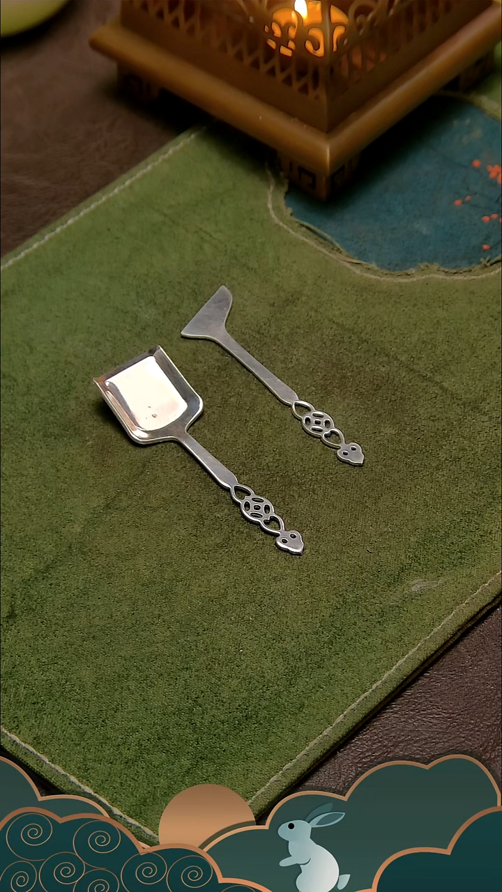 铜M11镀银加大勺铲