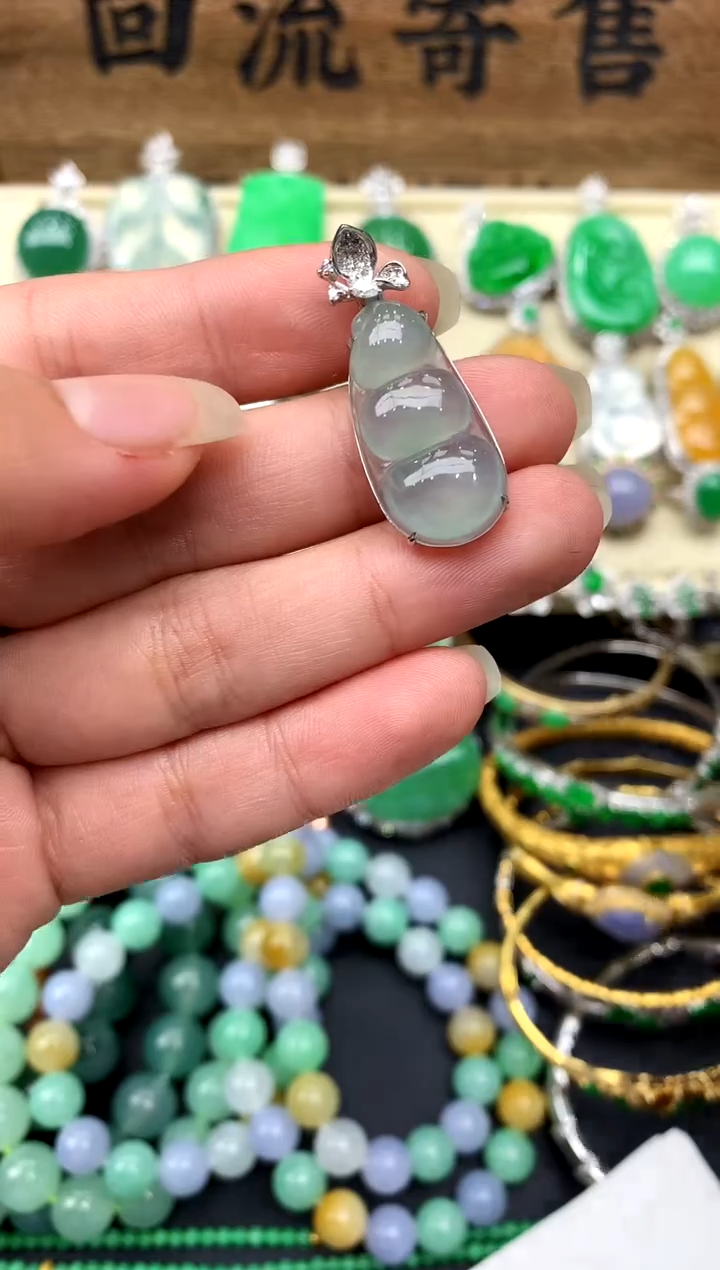 【闪购商品】翡翠颈饰18K金镶嵌195-中国好珍宝